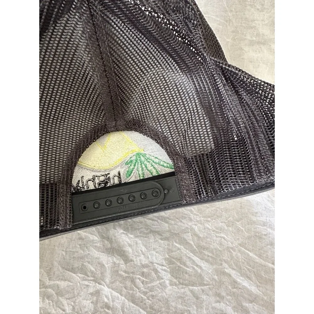 🌵4/$25 Highly‎ Edible Trucker Hat Cap Gray Snap-Back Mesh Adjustable Yupoong